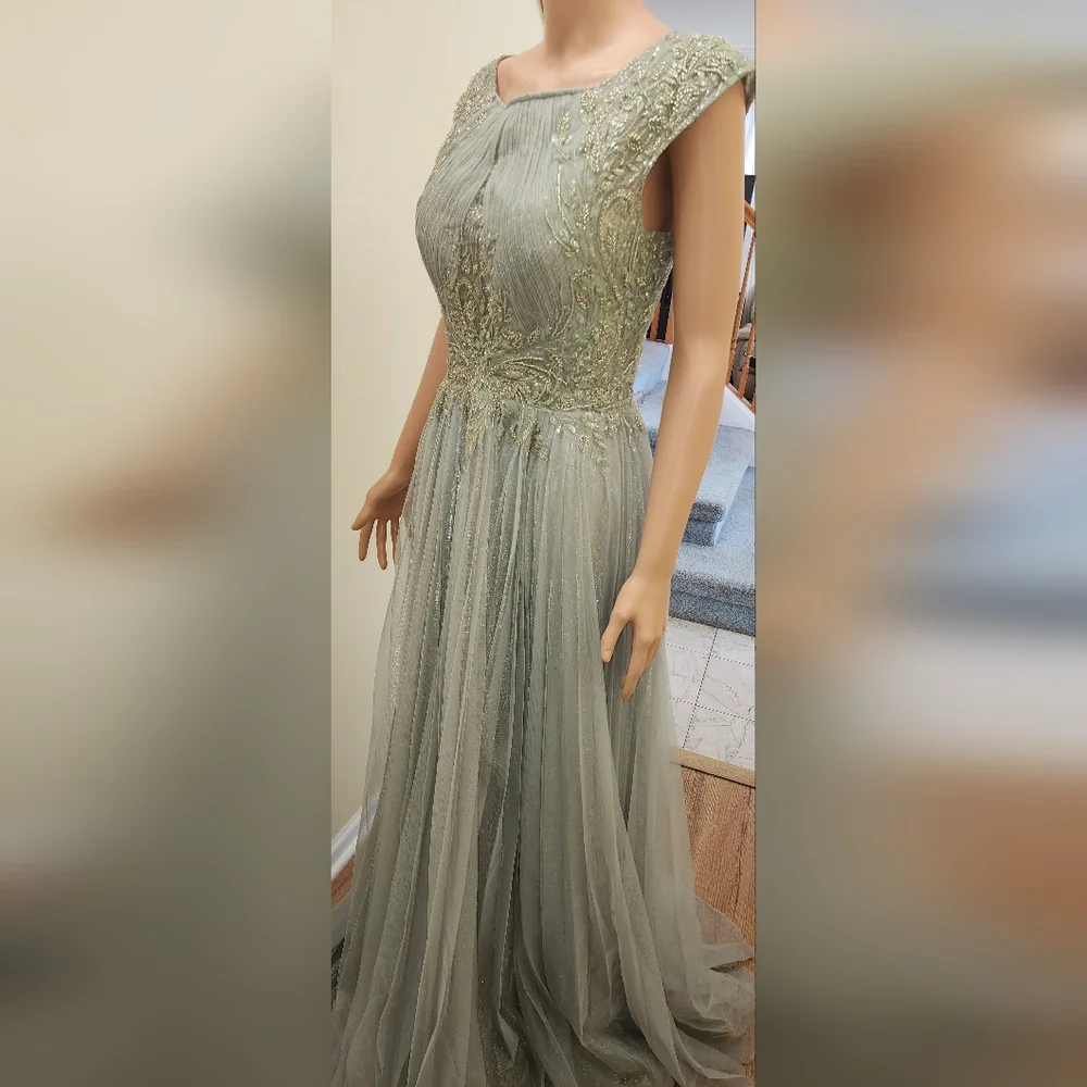 Size 12 - Montage By Mon Cheri Long Dress MSRP $850 - Picture 8 of 15
